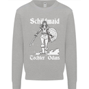 Schildmaid Viking Shield Maiden Kids Sweatshirt Jumper Sports Grey