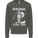 Schildmaid Viking Shield Maiden Kids Sweatshirt Jumper Storm Grey