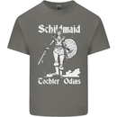 Schildmaid Viking Shield Maiden Kids T-Shirt Childrens Charcoal