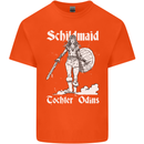Schildmaid Viking Shield Maiden Kids T-Shirt Childrens Orange