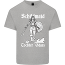 Schildmaid Viking Shield Maiden Kids T-Shirt Childrens Sports Grey
