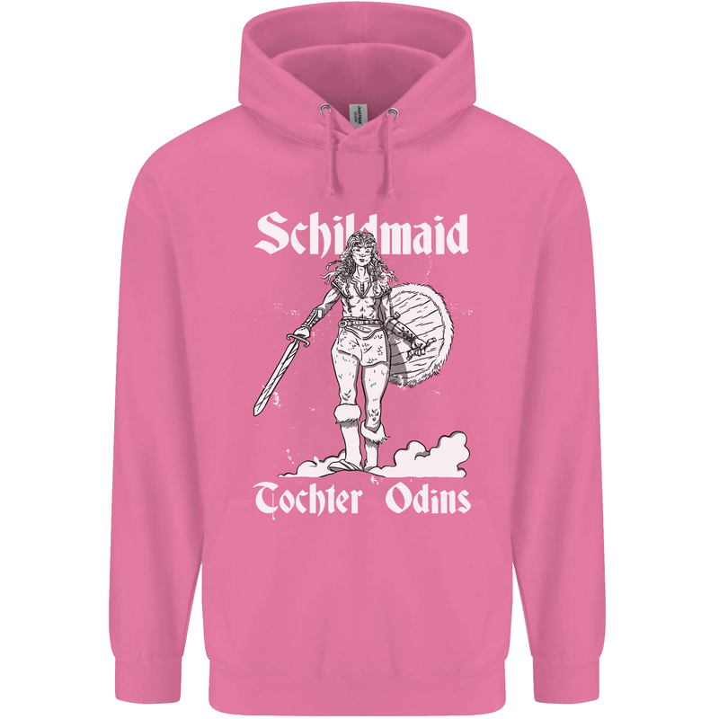 Schildmaid Viking Shield Maiden Mens 80% Cotton Hoodie Azelea