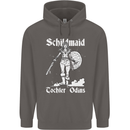 Schildmaid Viking Shield Maiden Mens 80% Cotton Hoodie Charcoal