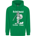 Schildmaid Viking Shield Maiden Mens 80% Cotton Hoodie Irish Green