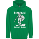 Schildmaid Viking Shield Maiden Mens 80% Cotton Hoodie Irish Green