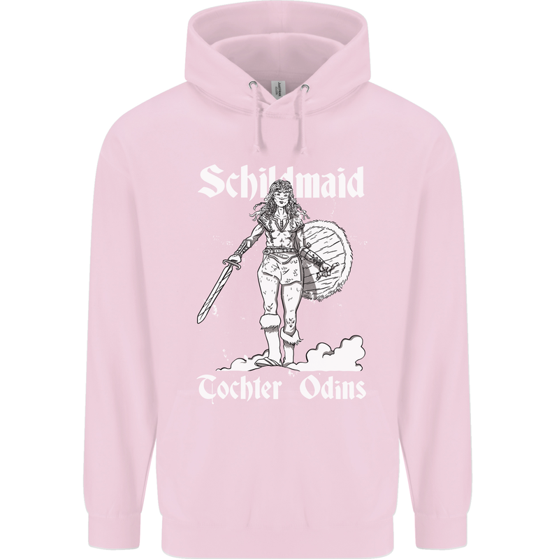 Schildmaid Viking Shield Maiden Mens 80% Cotton Hoodie Light Pink