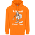 Schildmaid Viking Shield Maiden Mens 80% Cotton Hoodie Orange