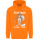 Schildmaid Viking Shield Maiden Mens 80% Cotton Hoodie Orange