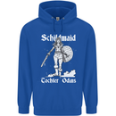 Schildmaid Viking Shield Maiden Mens 80% Cotton Hoodie Royal Blue