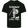 Schildmaid Viking Shield Maiden Mens Cotton T-Shirt Tee Top Black