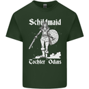 Schildmaid Viking Shield Maiden Mens Cotton T-Shirt Tee Top Forest Green