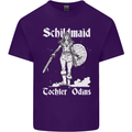 Schildmaid Viking Shield Maiden Mens Cotton T-Shirt Tee Top Purple