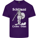 Schildmaid Viking Shield Maiden Mens Cotton T-Shirt Tee Top Purple