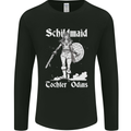 Schildmaid Viking Shield Maiden Mens Long Sleeve T-Shirt Black