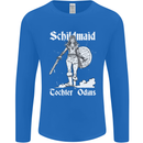 Schildmaid Viking Shield Maiden Mens Long Sleeve T-Shirt Royal Blue