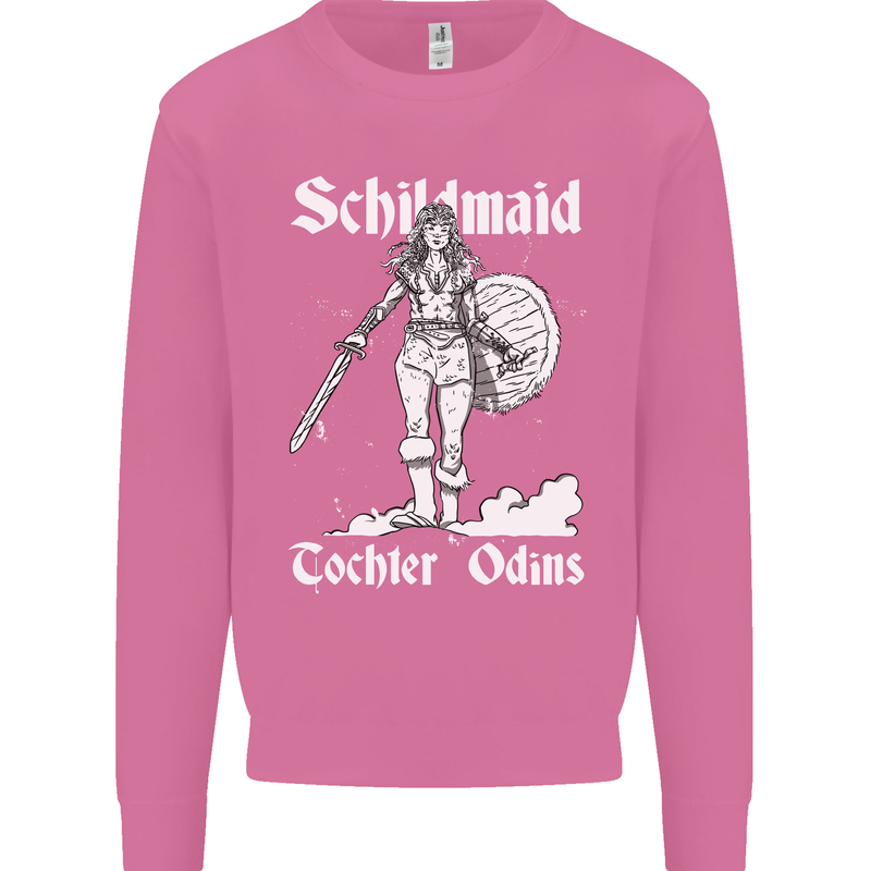 Schildmaid Viking Shield Maiden Mens Sweatshirt Jumper Azalea