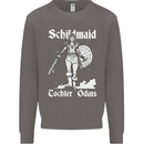 Schildmaid Viking Shield Maiden Mens Sweatshirt Jumper Charcoal