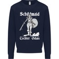 Schildmaid Viking Shield Maiden Mens Sweatshirt Jumper Navy Blue