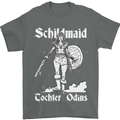Schildmaid Viking Shield Maiden Mens T-Shirt 100% Cotton Charcoal