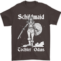 Schildmaid Viking Shield Maiden Mens T-Shirt 100% Cotton Dark Chocolate