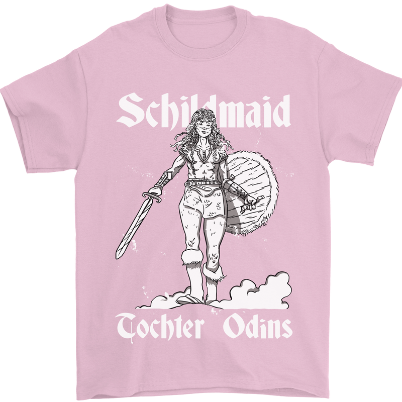 Schildmaid Viking Shield Maiden Mens T-Shirt 100% Cotton Light Pink