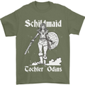 Schildmaid Viking Shield Maiden Mens T-Shirt 100% Cotton Military Green