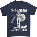 Schildmaid Viking Shield Maiden Mens T-Shirt 100% Cotton Navy Blue