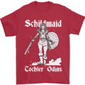 Schildmaid Viking Shield Maiden Mens T-Shirt 100% Cotton Red