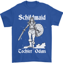 Schildmaid Viking Shield Maiden Mens T-Shirt 100% Cotton Royal Blue