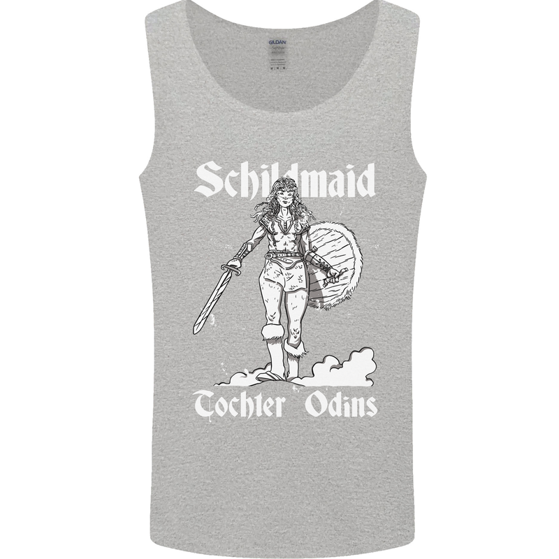 Schildmaid Viking Shield Maiden Mens Vest Tank Top Sports Grey