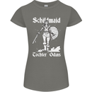 Schildmaid Viking Shield Maiden Womens Petite Cut T-Shirt Charcoal