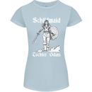 Schildmaid Viking Shield Maiden Womens Petite Cut T-Shirt Light Blue