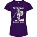 Schildmaid Viking Shield Maiden Womens Petite Cut T-Shirt Purple