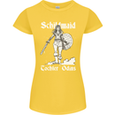 Schildmaid Viking Shield Maiden Womens Petite Cut T-Shirt Yellow