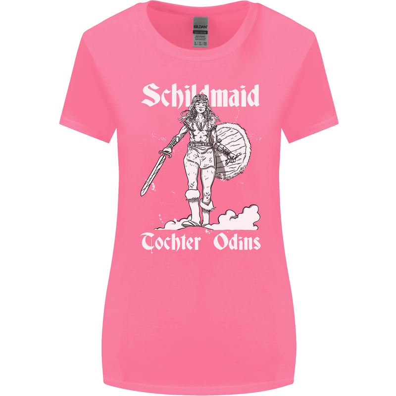 Schildmaid Viking Shield Maiden Womens Wider Cut T-Shirt Azalea