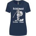 Schildmaid Viking Shield Maiden Womens Wider Cut T-Shirt Navy Blue