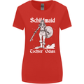 Schildmaid Viking Shield Maiden Womens Wider Cut T-Shirt Red