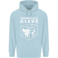 Schrodinger's Cat Science Geek Nerd Childrens Kids Hoodie Light Blue