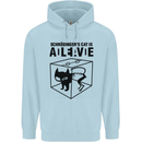 Schrodinger's Cat Science Geek Nerd Childrens Kids Hoodie Light Blue