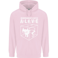 Schrodinger's Cat Science Geek Nerd Childrens Kids Hoodie Light Pink