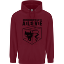 Schrodinger's Cat Science Geek Nerd Childrens Kids Hoodie Maroon