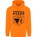 Schrodinger's Cat Science Geek Nerd Childrens Kids Hoodie Orange