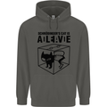 Schrodinger's Cat Science Geek Nerd Childrens Kids Hoodie Storm Grey