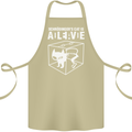 Schrodinger's Cat Science Geek Nerd Cotton Apron 100% Organic Khaki