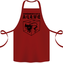 Schrodinger's Cat Science Geek Nerd Cotton Apron 100% Organic Maroon