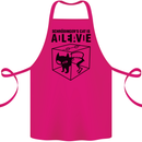 Schrodinger's Cat Science Geek Nerd Cotton Apron 100% Organic Pink