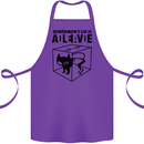 Schrodinger's Cat Science Geek Nerd Cotton Apron 100% Organic Purple