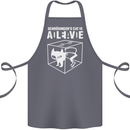 Schrodinger's Cat Science Geek Nerd Cotton Apron 100% Organic Steel