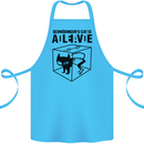 Schrodinger's Cat Science Geek Nerd Cotton Apron 100% Organic Turquoise