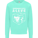 Schrodinger's Cat Science Geek Nerd Kids Sweatshirt Jumper Peppermint